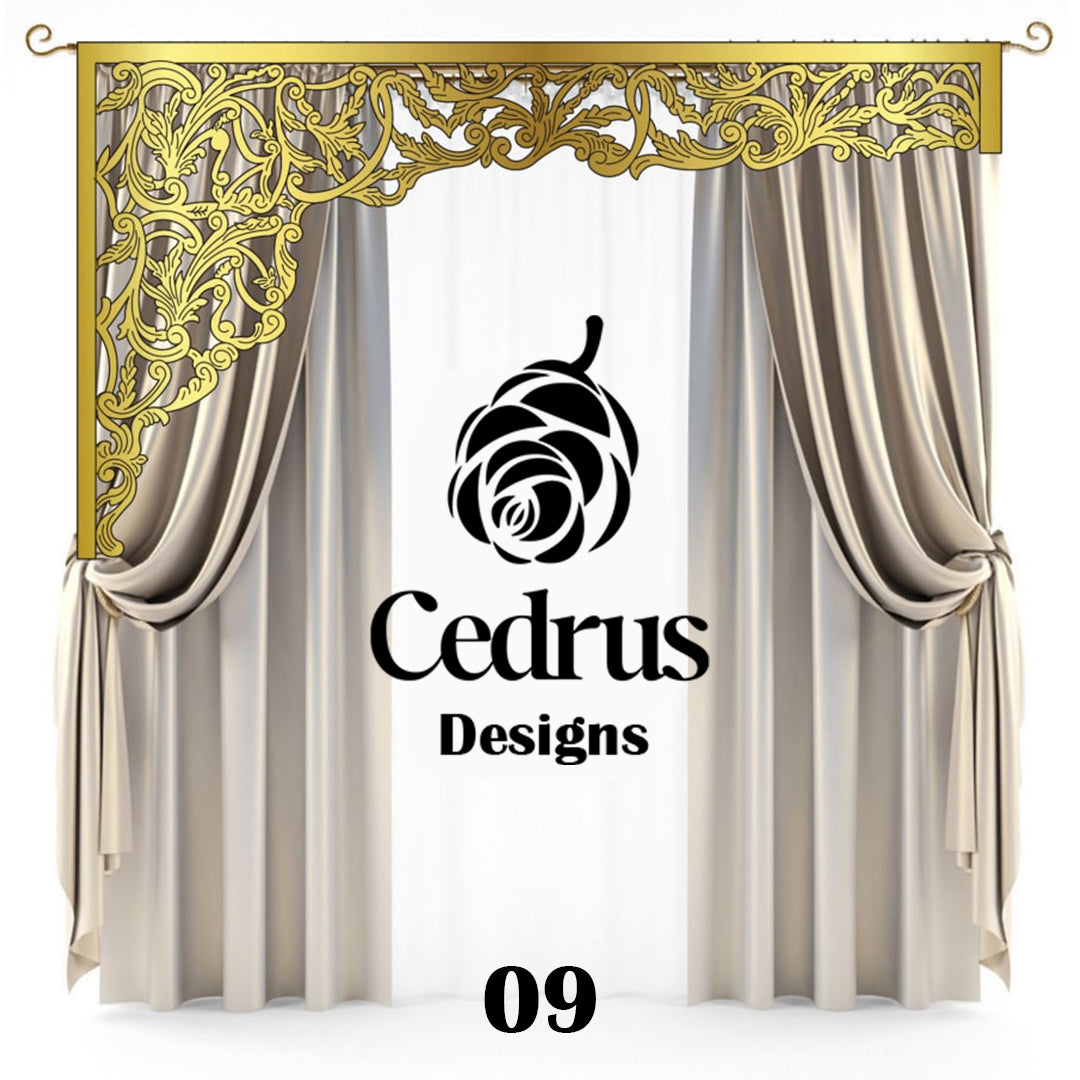 Cédréon™ Cache-Rideau de Luxe – Design Personnalisé & Finition Élégante