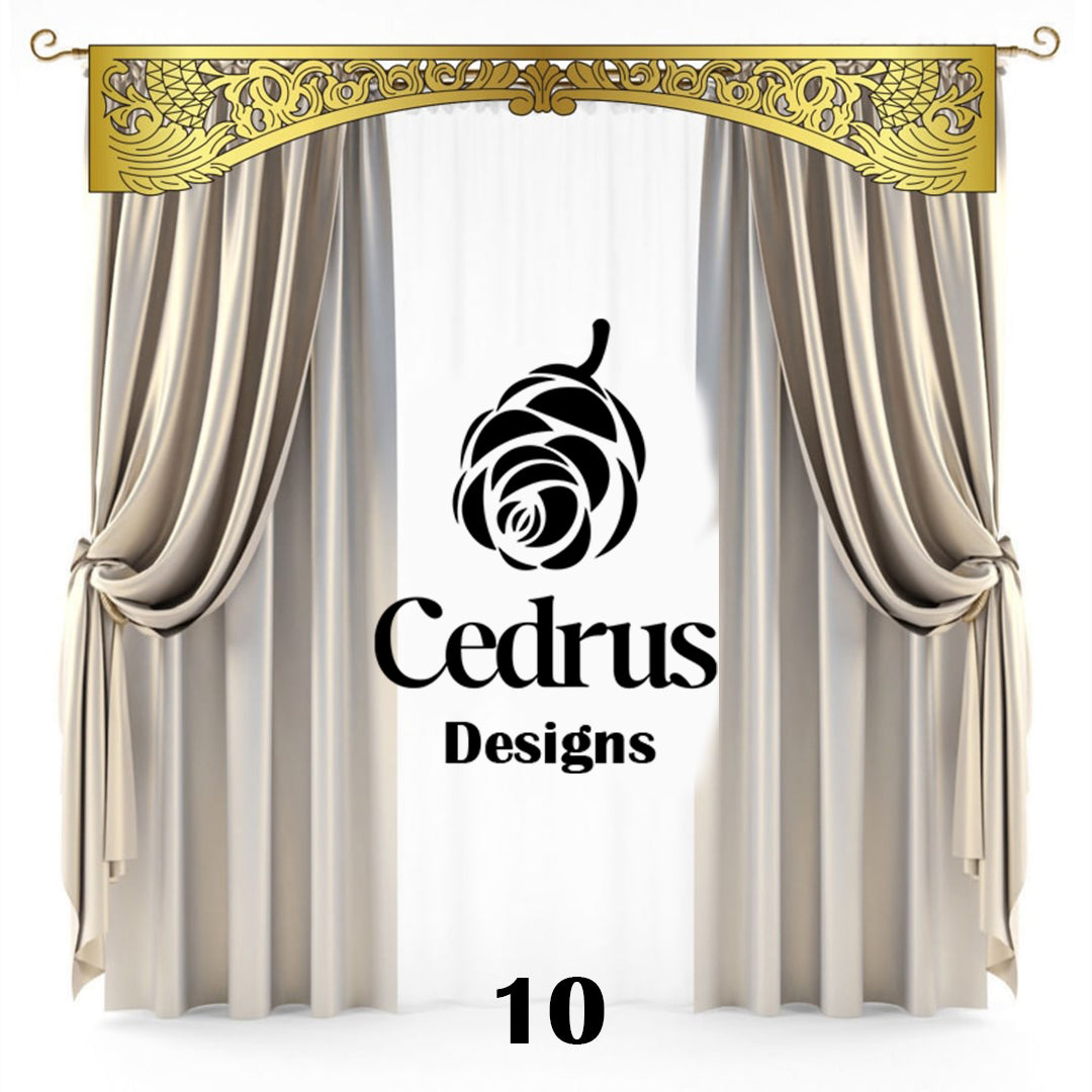 Cédréon™ Cache-Rideau de Luxe – Design Personnalisé & Finition Élégante