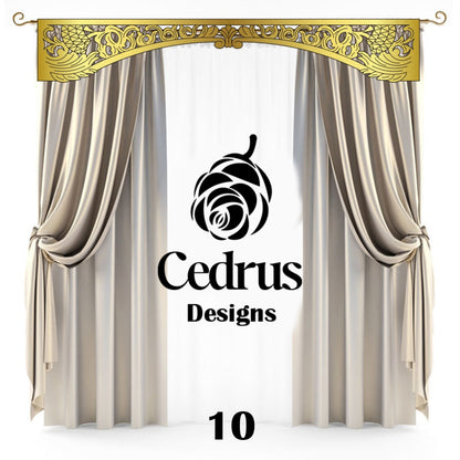 Cédréon™ Cache-Rideau de Luxe – Design Personnalisé & Finition Élégante