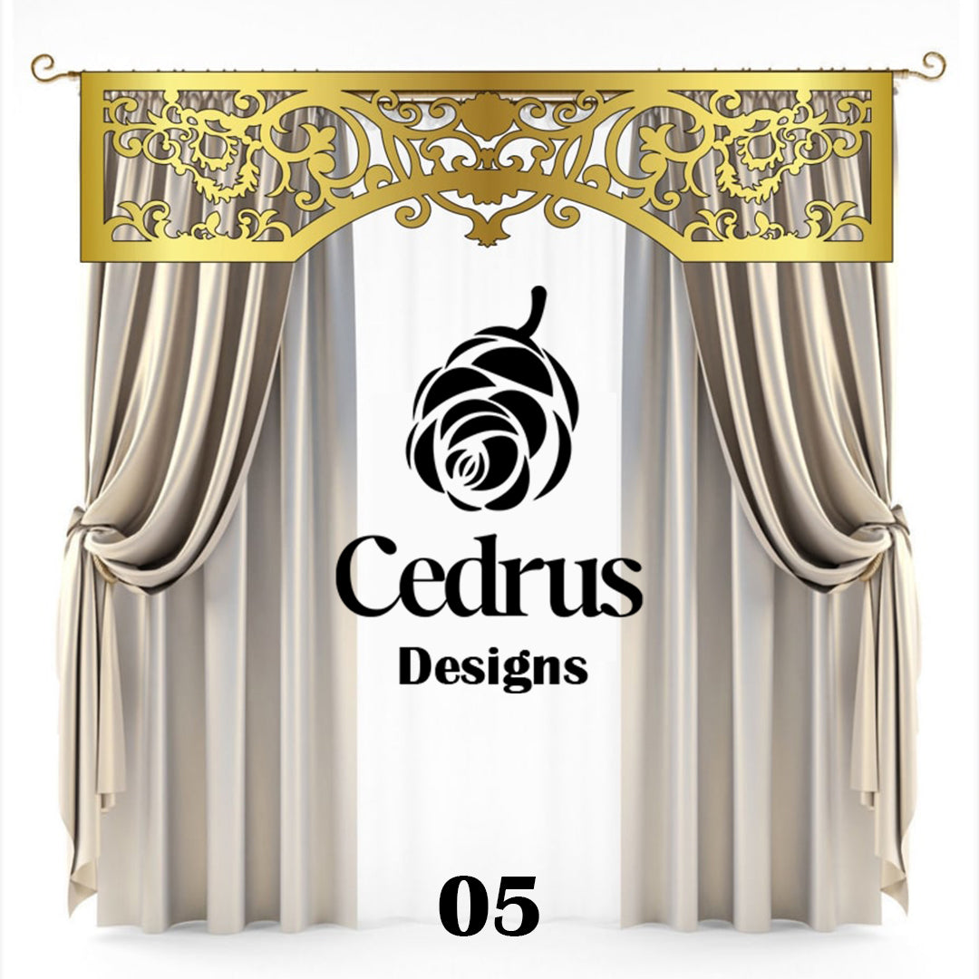 Cédréon™ Cache-Rideau de Luxe – Design Personnalisé & Finition Élégante