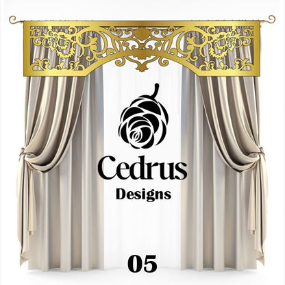 Cédréon™ Cache-Rideau de Luxe – Design Personnalisé & Finition Élégante