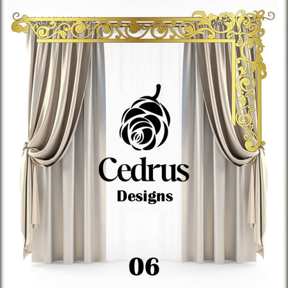 Cédréon™ Cache-Rideau de Luxe – Design Personnalisé & Finition Élégante