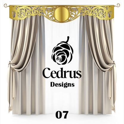 Cédréon™ Cache-Rideau de Luxe – Design Personnalisé & Finition Élégante
