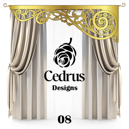 Cédréon™ Cache-Rideau de Luxe – Design Personnalisé & Finition Élégante